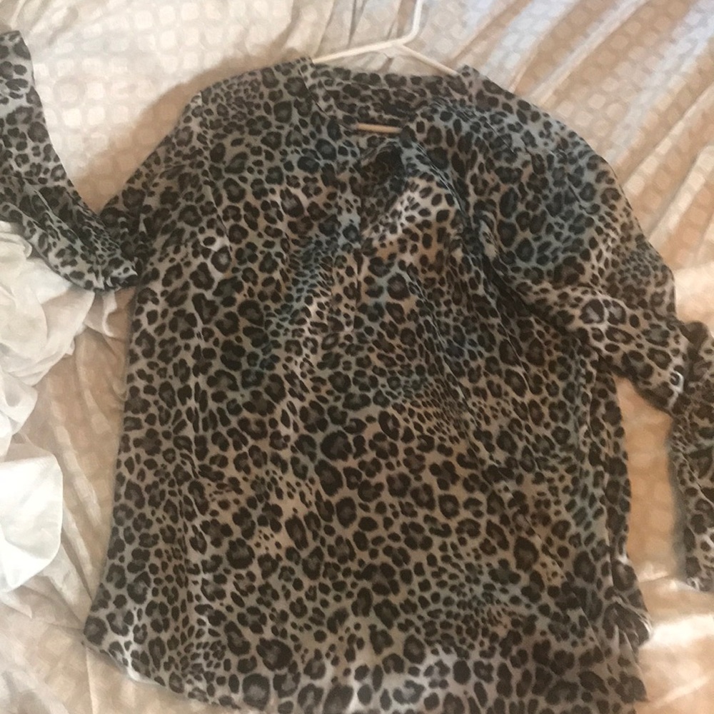 Leopard print blouse